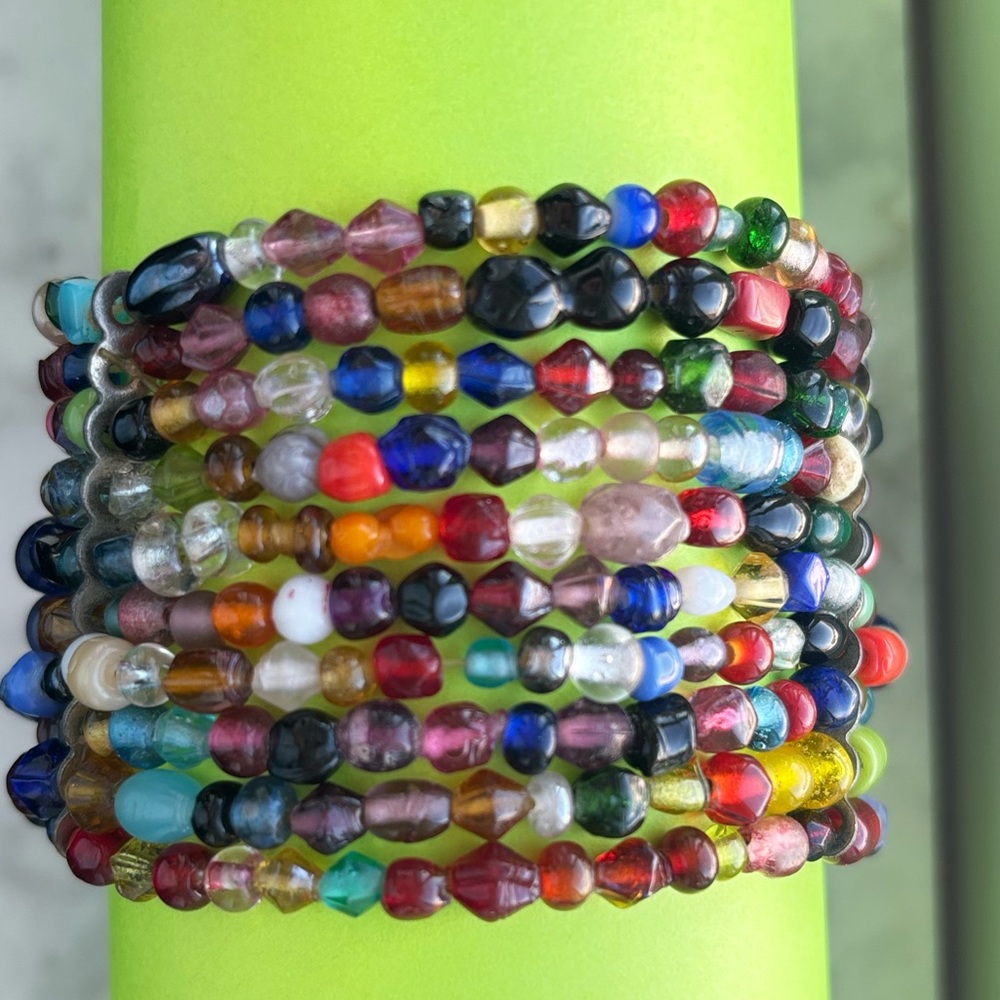 Bohemian Glass Beads Bracelet-Vintage